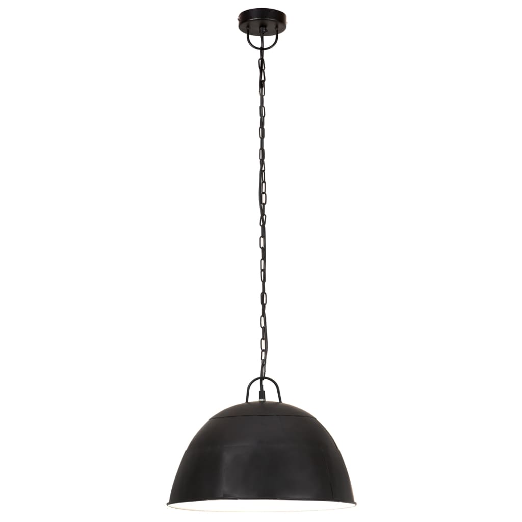 Hanglamp industrieel vintage rond 25 W E27 41 cm zwart Lampen | Creëer jouw Trendy Thuis | Gratis bezorgd & Retour | Trendy.nl