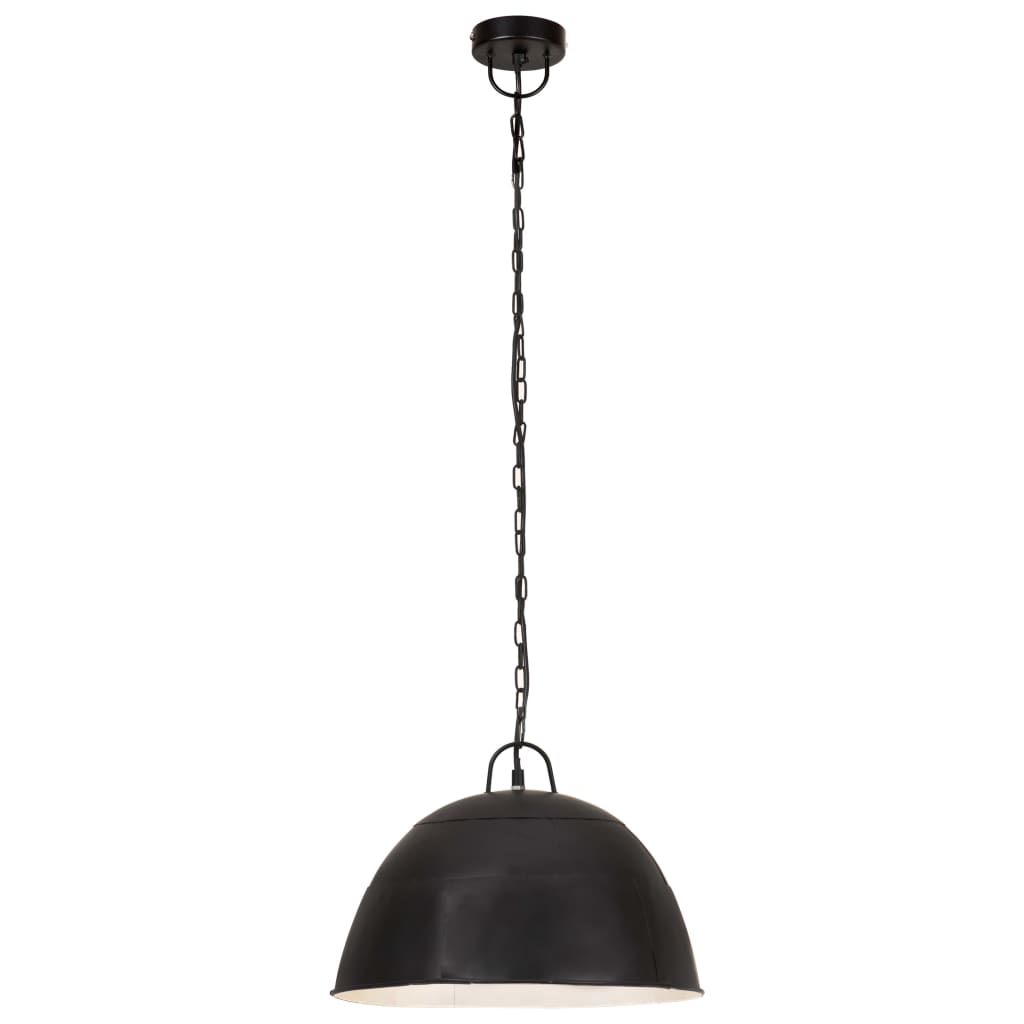 Hanglamp industrieel vintage rond 25 W E27 41 cm zwart Lampen | Creëer jouw Trendy Thuis | Gratis bezorgd & Retour | Trendy.nl