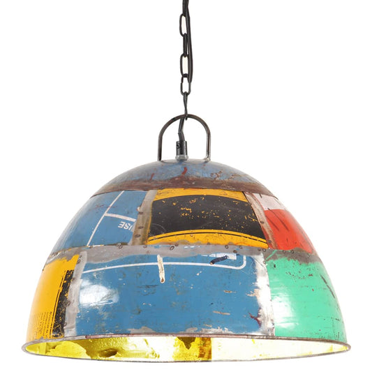 Hanglamp industrieel vintage rond 25 W E27 41 cm meerkleurig Lampen | Creëer jouw Trendy Thuis | Gratis bezorgd & Retour | Trendy.nl