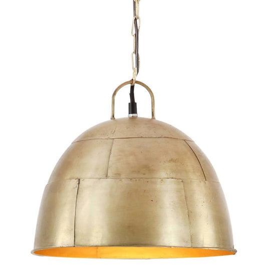 Hanglamp industrieel vintage rond 25 W E27 31 cm messingkleurig Lampen | Creëer jouw Trendy Thuis | Gratis bezorgd & Retour | Trendy.nl