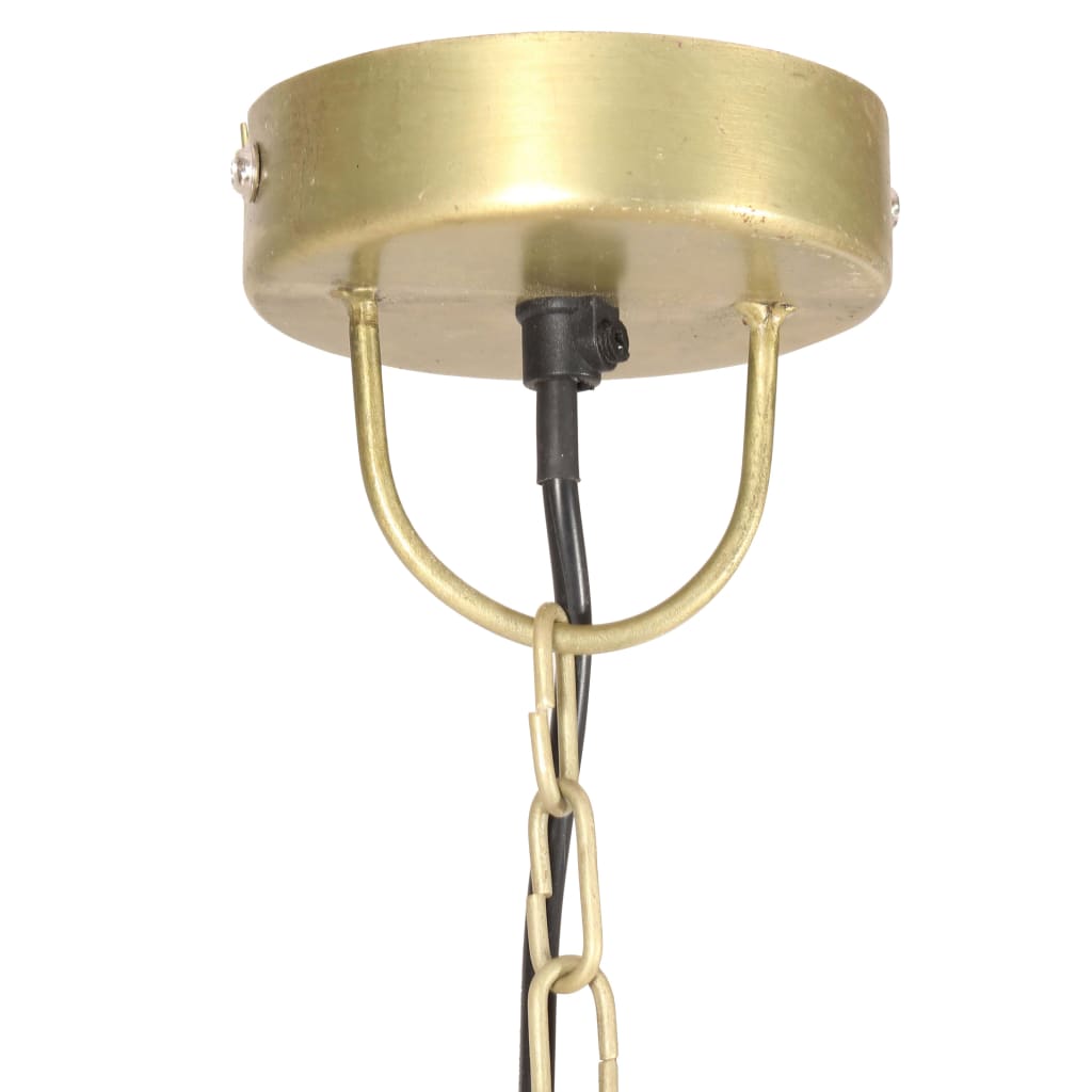 Hanglamp industrieel vintage rond 25 W E27 31 cm messingkleurig Lampen | Creëer jouw Trendy Thuis | Gratis bezorgd & Retour | Trendy.nl