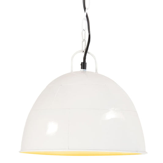 Hanglamp industrieel vintage rond 25 W E27 31 cm wit Lampen | Creëer jouw Trendy Thuis | Gratis bezorgd & Retour | Trendy.nl