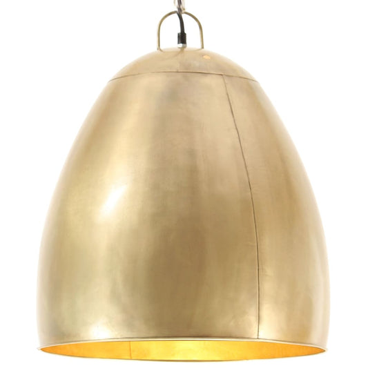 Hanglamp industrieel rond 25 W E27 42 cm messingkleurig Lampen | Creëer jouw Trendy Thuis | Gratis bezorgd & Retour | Trendy.nl