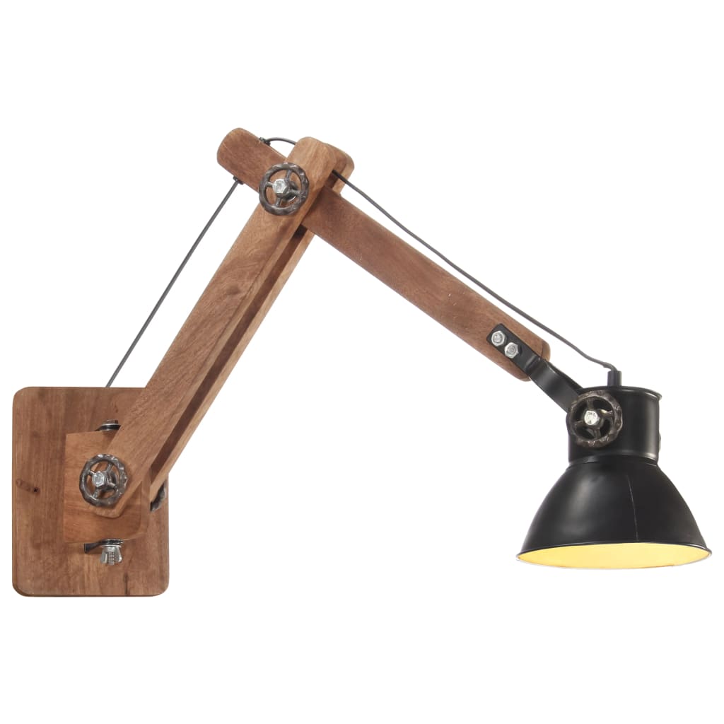 Wandlamp industrieel rond E27 zwart Wandlampen | Creëer jouw Trendy Thuis | Gratis bezorgd & Retour | Trendy.nl