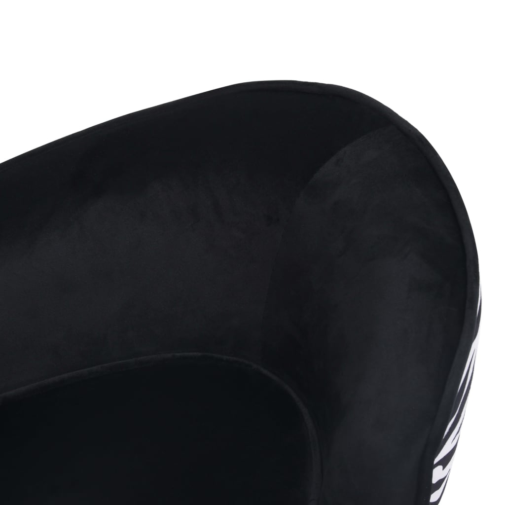Hondenbank 68x38x38 cm pluche zwart