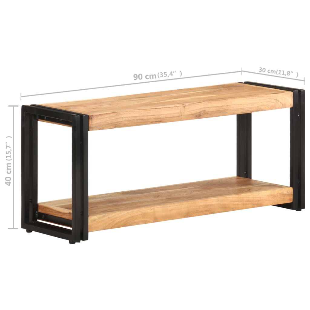 Tv-meubel 90x30x40 cm massief acaciahout Tv-meubels | Creëer jouw Trendy Thuis | Gratis bezorgd & Retour | Trendy.nl