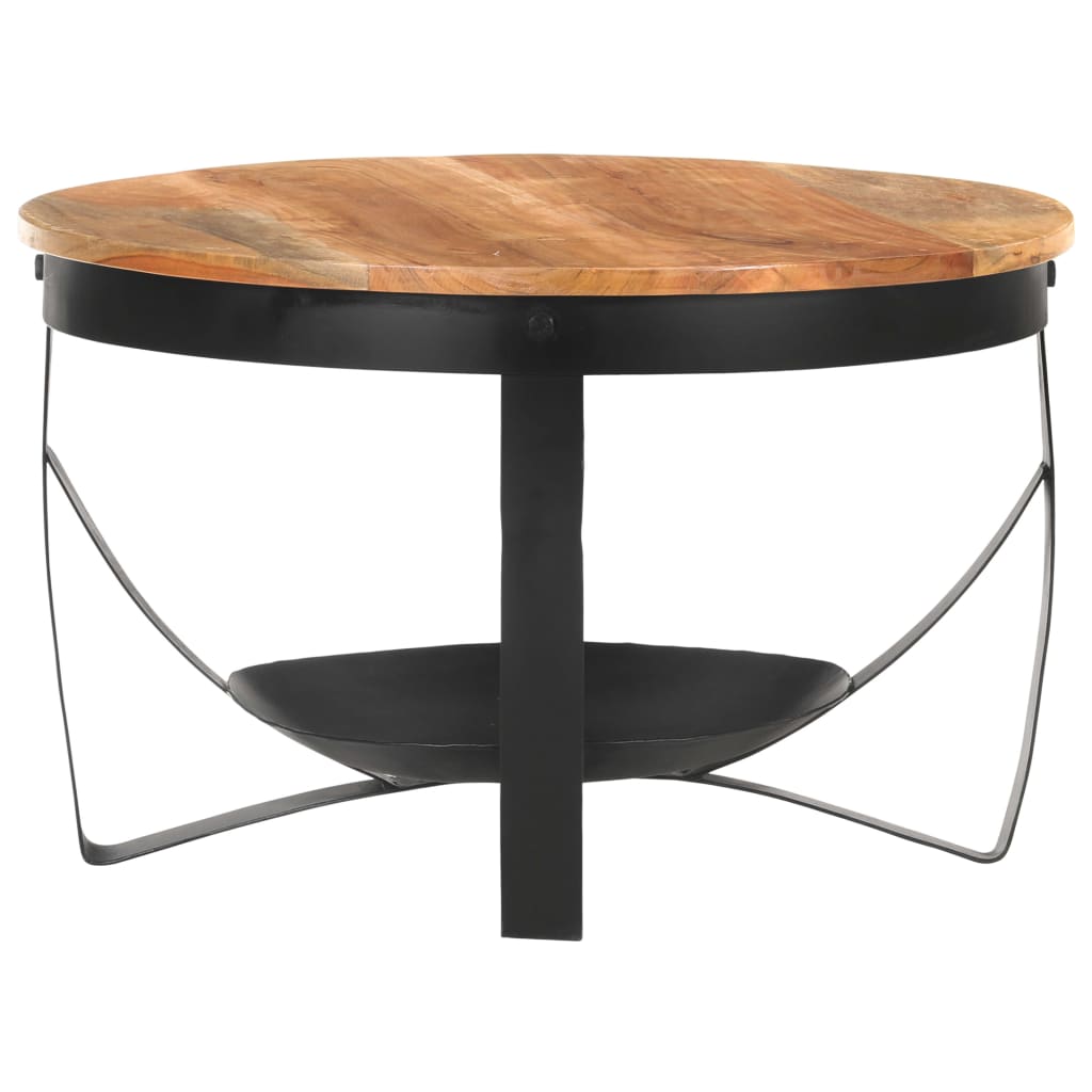 Salontafel Ø 68x43 cm massief acaciahout Salontafels | Creëer jouw Trendy Thuis | Gratis bezorgd & Retour | Trendy.nl