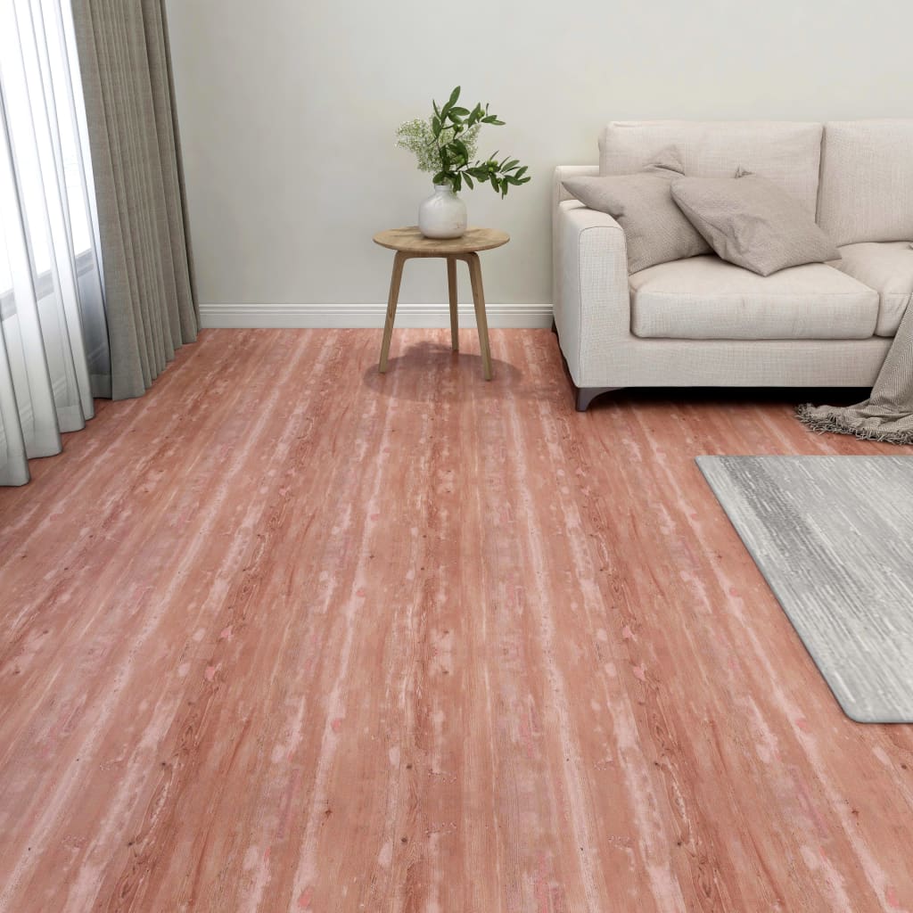 Vloerplanken zelfklevend 55 st 5,11 m² PVC rood Vloeren | Creëer jouw Trendy Thuis | Gratis bezorgd & Retour | Trendy.nl