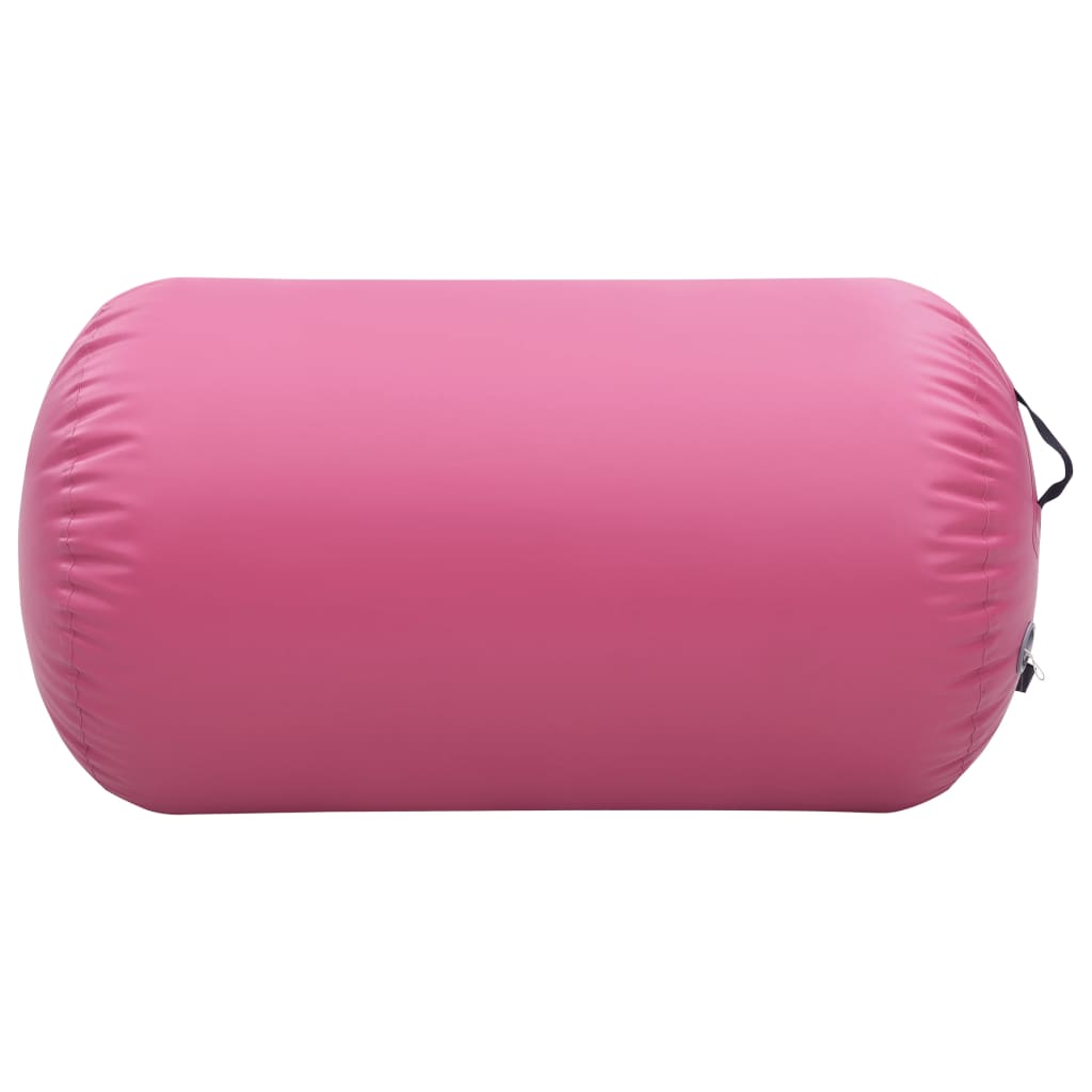 Gymnastiekrol met pomp opblaasbaar 100x60 cm PVC roze Yoga & pilates | Creëer jouw Trendy Thuis | Gratis bezorgd & Retour | Trendy.nl