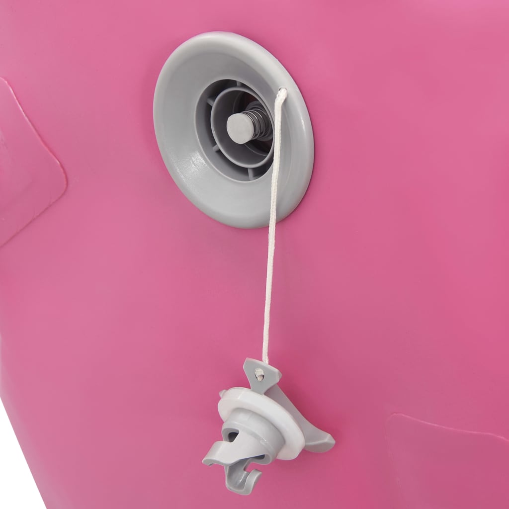 Gymnastiekrol met pomp opblaasbaar 100x60 cm PVC roze Yoga & pilates | Creëer jouw Trendy Thuis | Gratis bezorgd & Retour | Trendy.nl