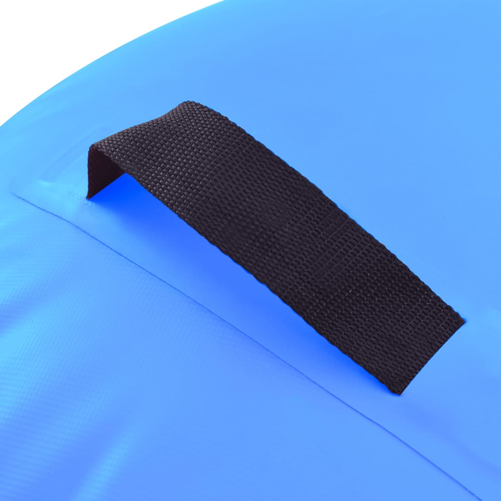 Gymnastiekrol met pomp opblaasbaar 120x75 cm PVC blauw Yoga & pilates | Creëer jouw Trendy Thuis | Gratis bezorgd & Retour | Trendy.nl