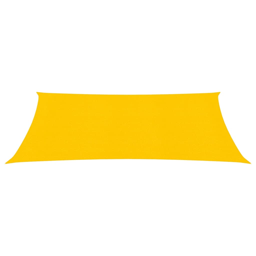 Zonnezeil 160 g/m² rechthoekig 5x6 m HDPE geel