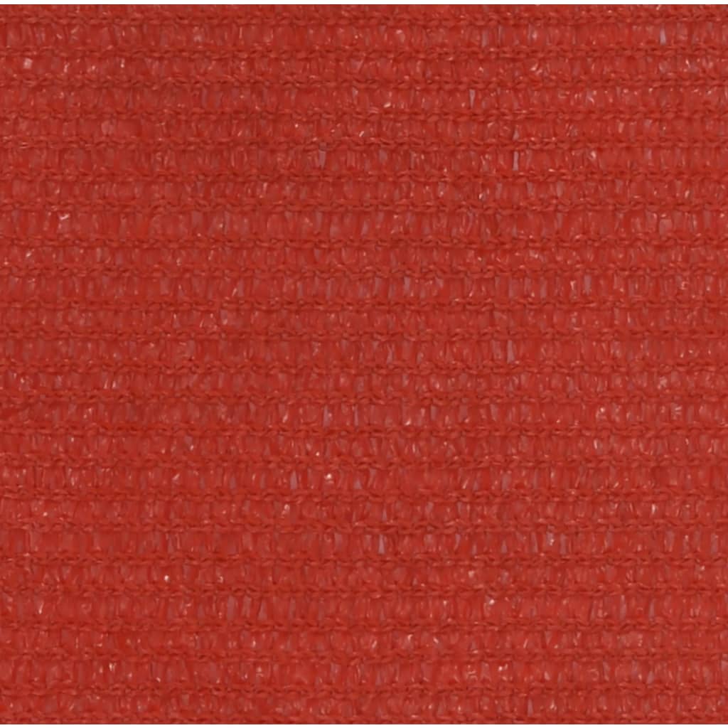 Zonnezeil 160 g/m² 2,5x4 m HDPE rood