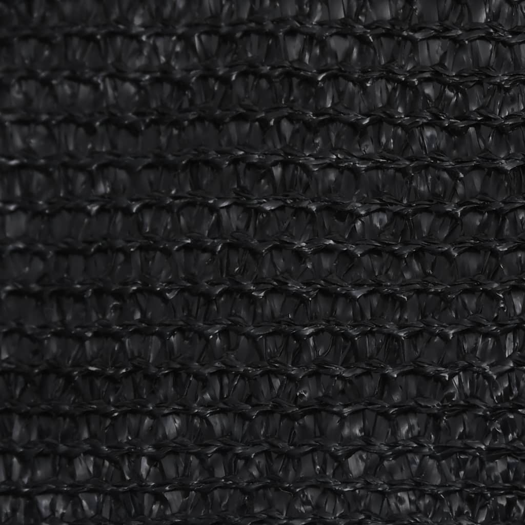 Zonnezeil 160 g/m² 5x5 m HDPE zwart