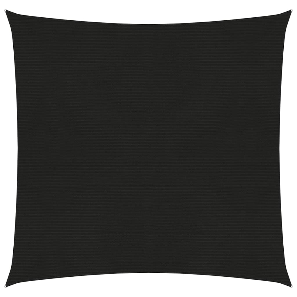 Zonnezeil 160 g/m² 2,5x3 m HDPE zwart