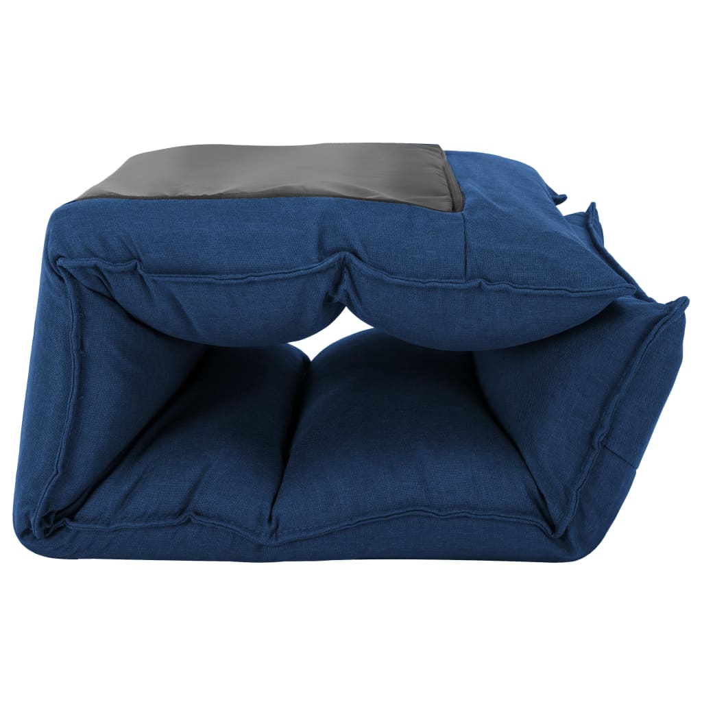 Vloerstoel inklapbaar stof blauw Vloerstoelen | Creëer jouw Trendy Thuis | Gratis bezorgd & Retour | Trendy.nl