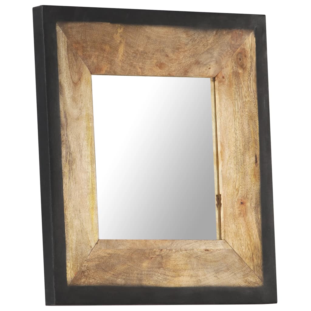 Spiegel 50x50 cm massief mangohout Spiegels | Creëer jouw Trendy Thuis | Gratis bezorgd & Retour | Trendy.nl