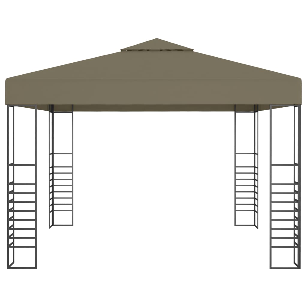 Tuinpaviljoen 180 g/m² 3x3 m taupe