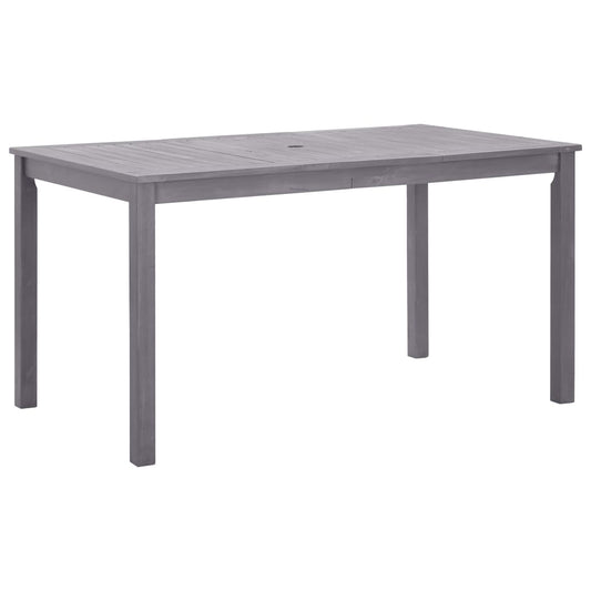 Tuintafel 140x80x74 cm massief acaciahout greywash Tuintafels | Creëer jouw Trendy Thuis | Gratis bezorgd & Retour | Trendy.nl