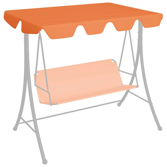 Vervangingsluifel voor schommelbank 188/168x145/110 cm oranje Doeken voor partytenten & prieeltjes | Creëer jouw Trendy Thuis | Gratis bezorgd & Retour | Trendy.nl