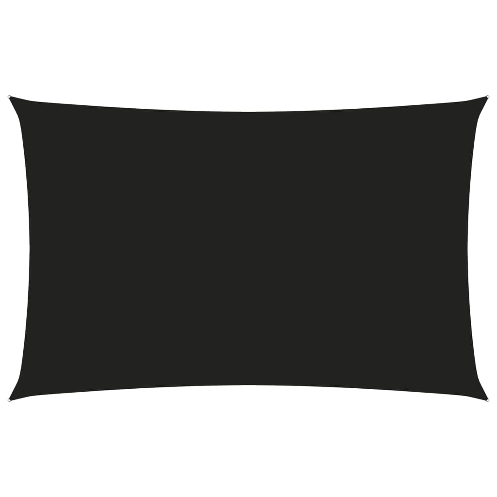 Zonnescherm rechthoekig 4x7 m oxford stof zwart