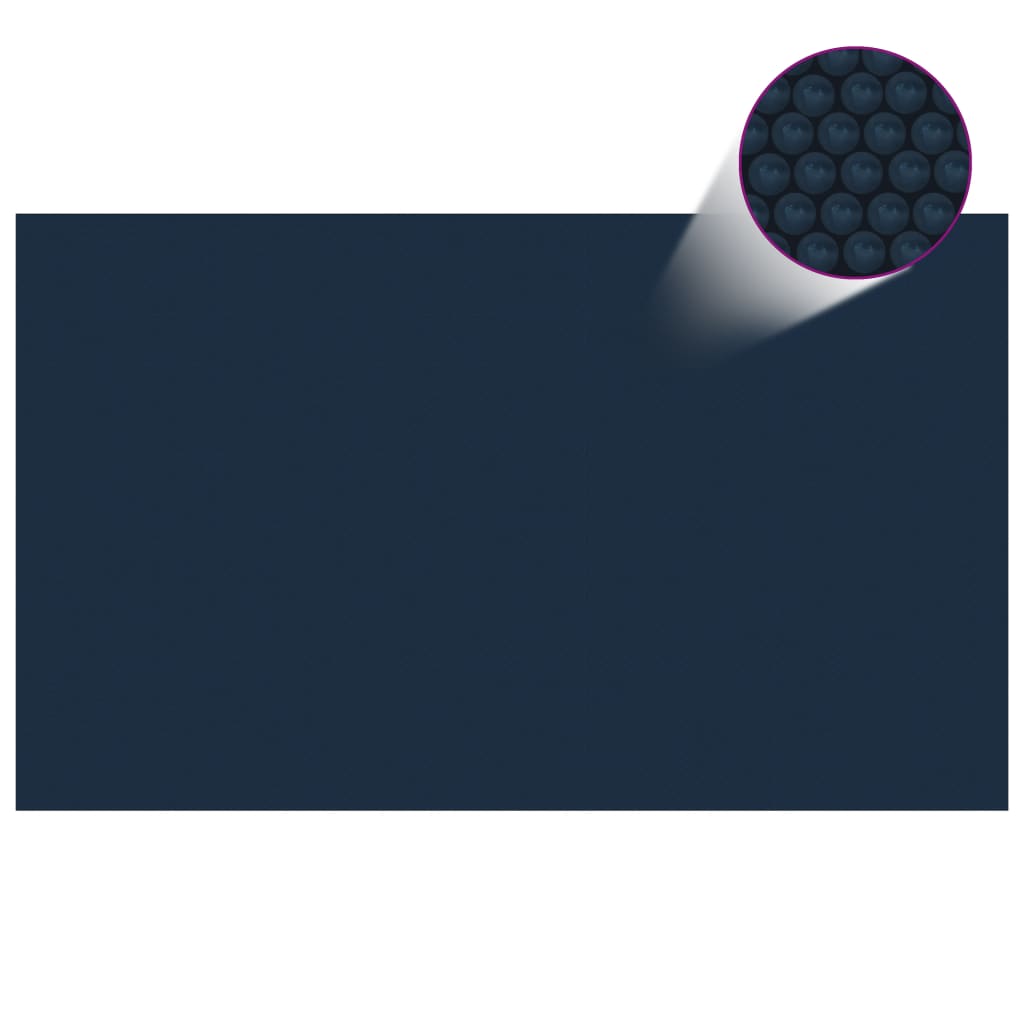 Zwembadfolie solar drijvend 1000x600 cm PE zwart en blauw Zwembadhoezen & grondzeilen | Creëer jouw Trendy Thuis | Gratis bezorgd & Retour | Trendy.nl