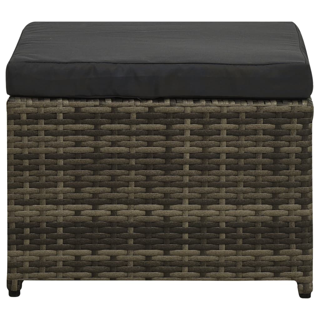 8-delige Loungeset met kussens poly rattan grijs Tuinsets | Creëer jouw Trendy Thuis | Gratis bezorgd & Retour | Trendy.nl