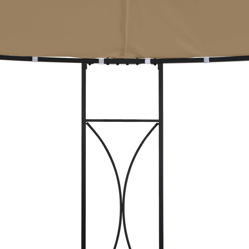 Prieel rond 300x290 cm taupe Partytenten & prieëlen | Creëer jouw Trendy Thuis | Gratis bezorgd & Retour | Trendy.nl