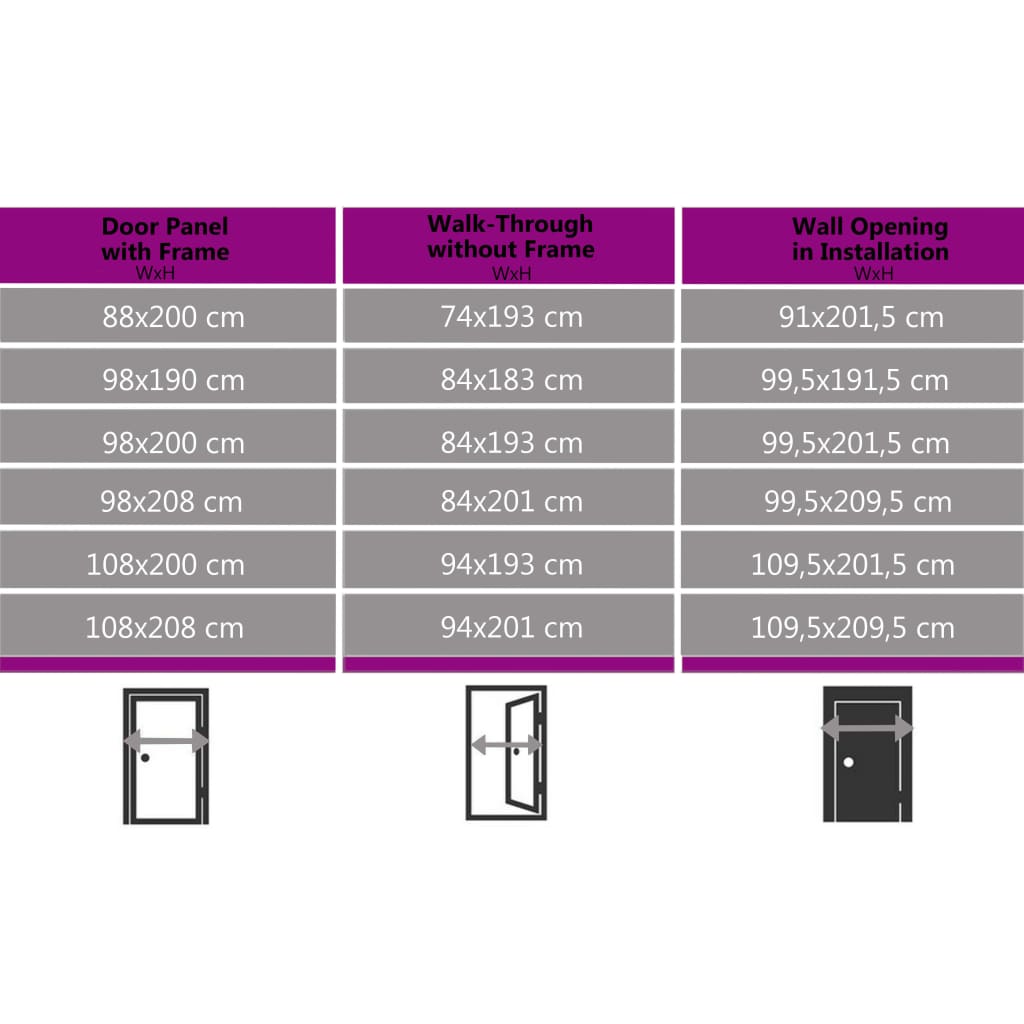 Voordeur 110x210 cm aluminium en PVC wit Voordeuren | Creëer jouw Trendy Thuis | Gratis bezorgd & Retour | Trendy.nl