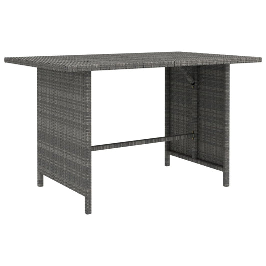 Tuintafel 110x70x65 cm poly rattan grijs Modulaire tuinbanken | Creëer jouw Trendy Thuis | Gratis bezorgd & Retour | Trendy.nl