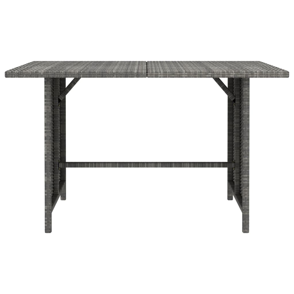 Tuintafel 110x70x65 cm poly rattan grijs Modulaire tuinbanken | Creëer jouw Trendy Thuis | Gratis bezorgd & Retour | Trendy.nl