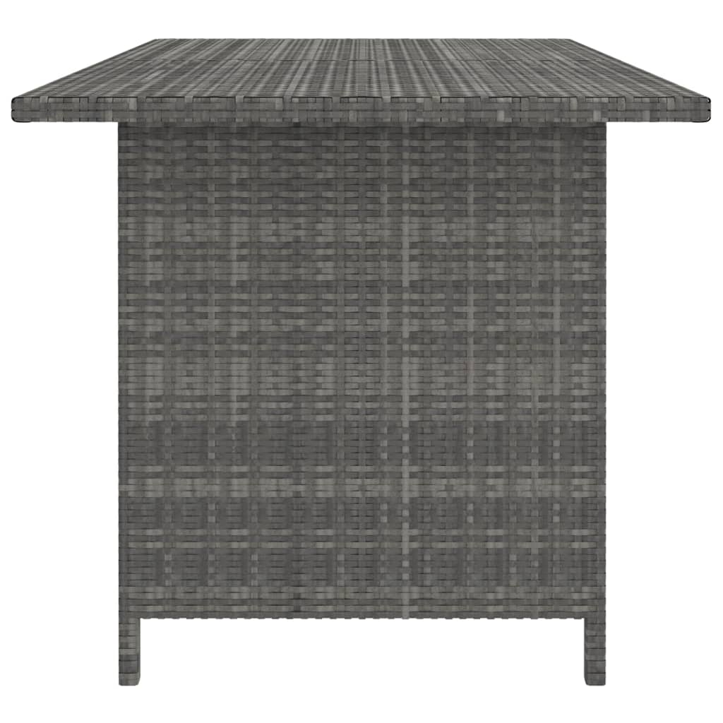 Tuintafel 110x70x65 cm poly rattan grijs Modulaire tuinbanken | Creëer jouw Trendy Thuis | Gratis bezorgd & Retour | Trendy.nl