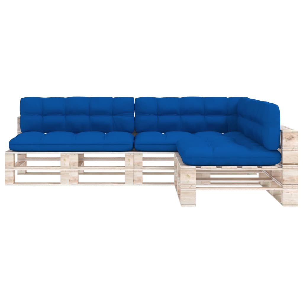 Bankkussens pallet 7 st koningsblauw Stoelkussens | Creëer jouw Trendy Thuis | Gratis bezorgd & Retour | Trendy.nl