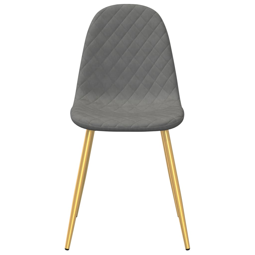 Eetkamerstoelen 2 st fluweel lichtgrijs Eetkamerstoelen | Creëer jouw Trendy Thuis | Gratis bezorgd & Retour | Trendy.nl