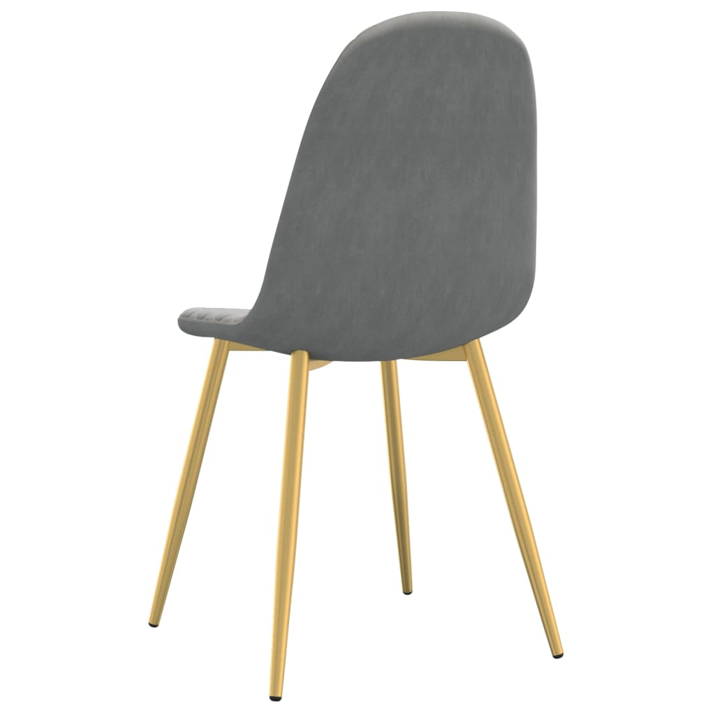 Eetkamerstoelen 2 st fluweel lichtgrijs Eetkamerstoelen | Creëer jouw Trendy Thuis | Gratis bezorgd & Retour | Trendy.nl