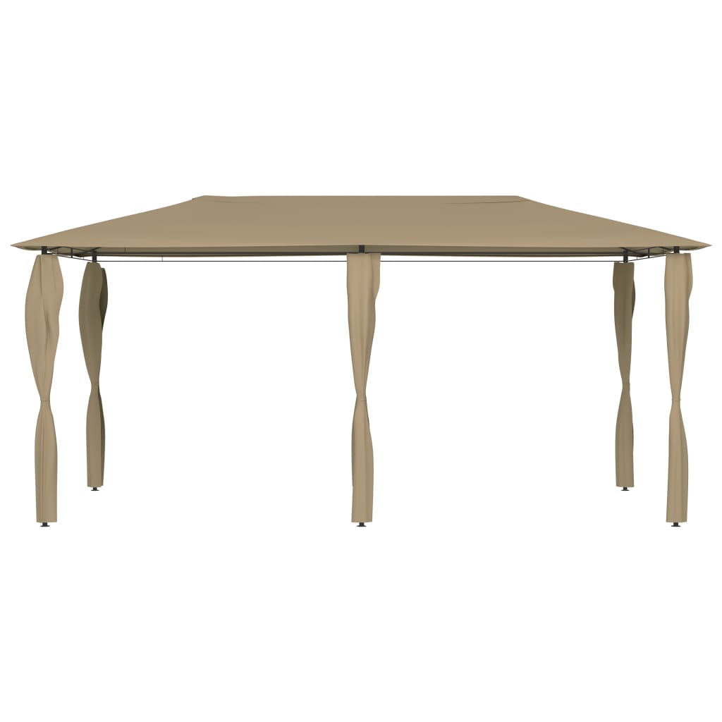 Prieel met paalhoezen 160 g/m² 2,98x5,3x2,59 m taupe Partytenten & prieëlen | Creëer jouw Trendy Thuis | Gratis bezorgd & Retour | Trendy.nl