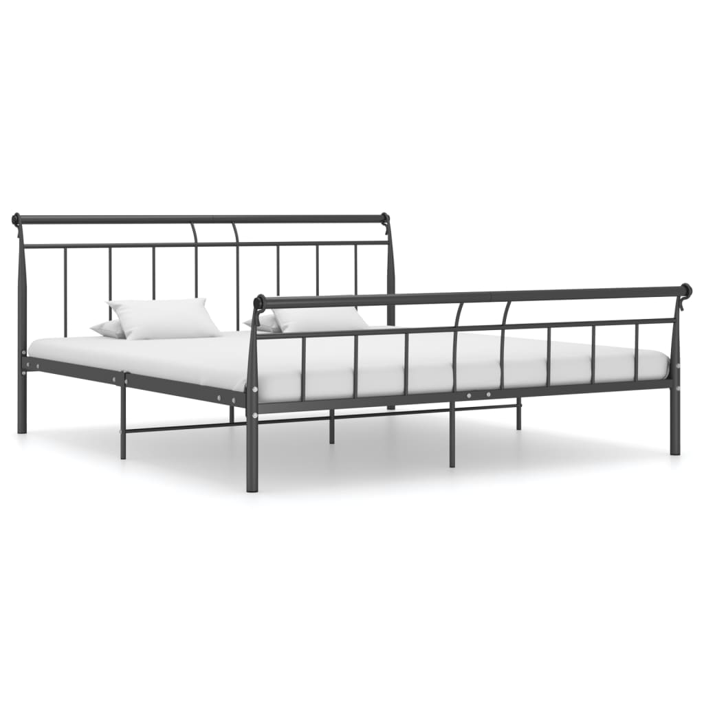 Bedframe metaal zwart 200x200 cm