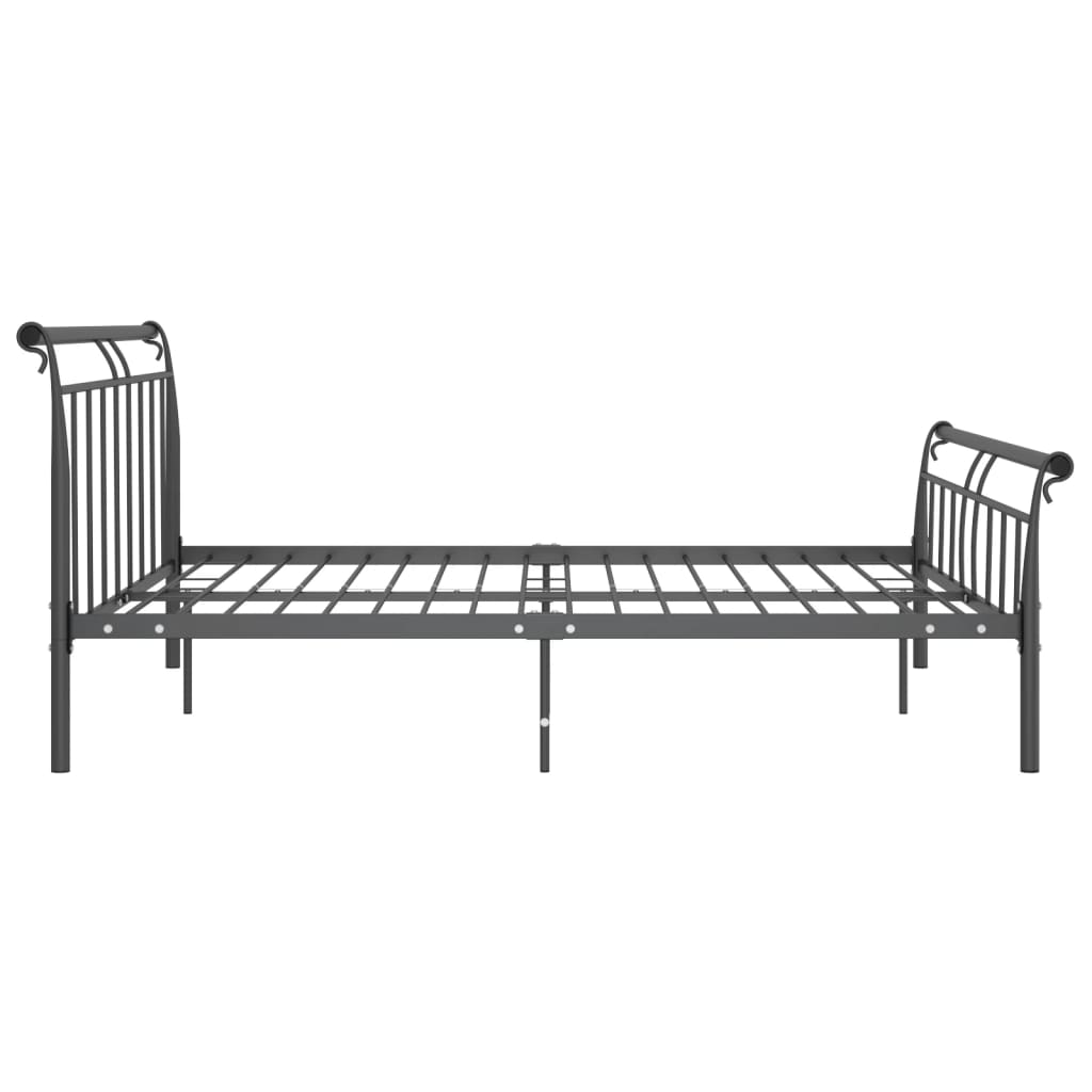 Bedframe metaal zwart 200x200 cm