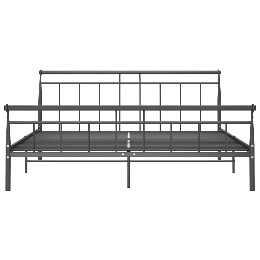 Bedframe metaal zwart 200x200 cm