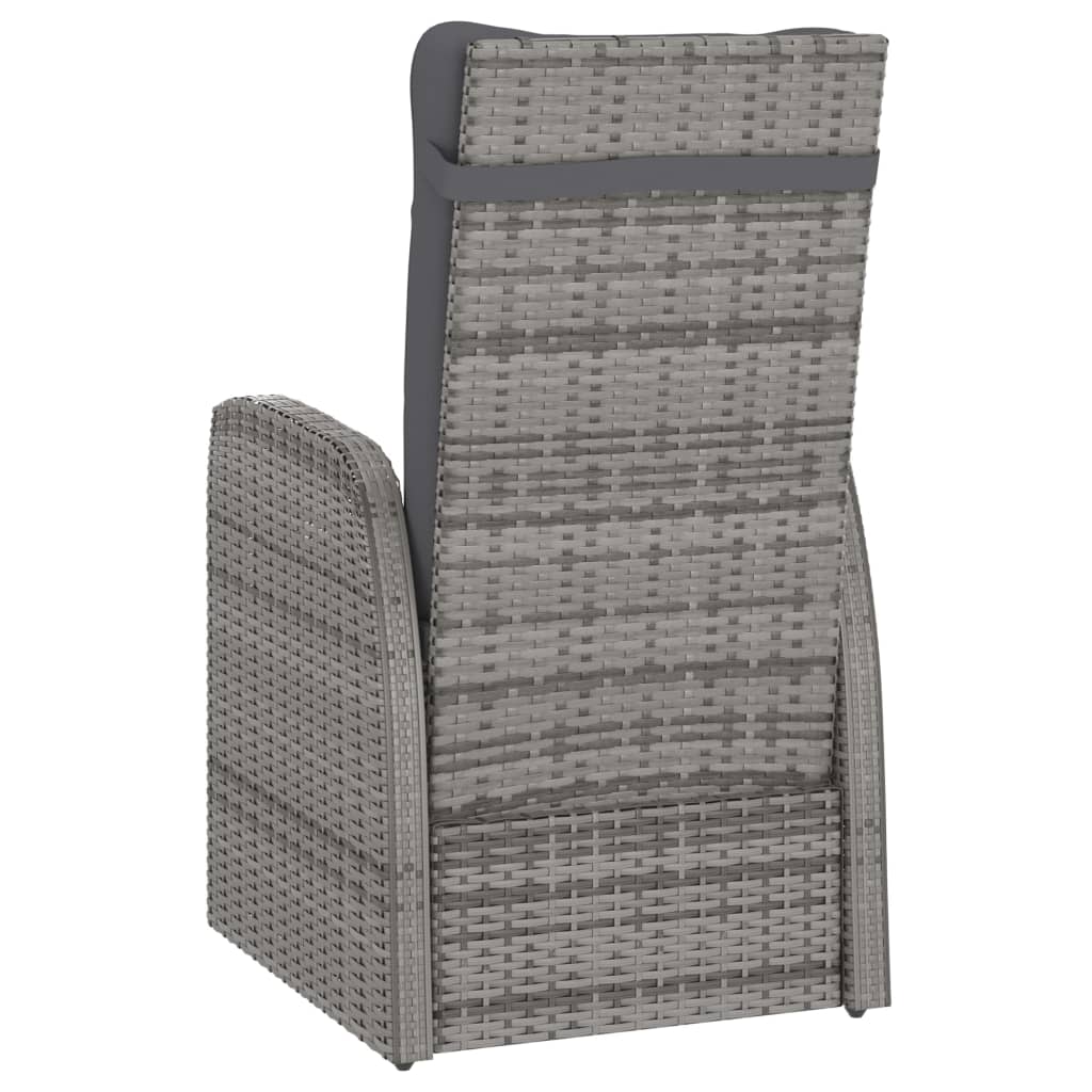 9-delige Tuinset met kussens poly rattan grijs Tuinsets | Creëer jouw Trendy Thuis | Gratis bezorgd & Retour | Trendy.nl