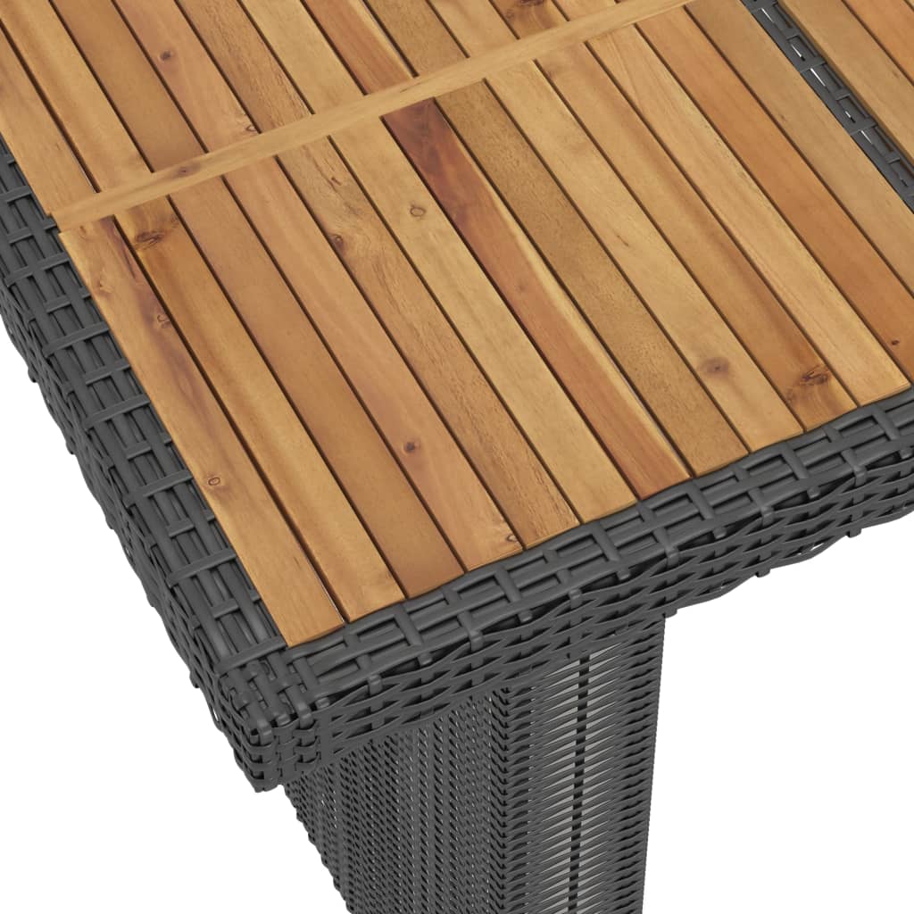 11-delige Tuinset met kussens poly rattan zwart Tuinsets | Creëer jouw Trendy Thuis | Gratis bezorgd & Retour | Trendy.nl