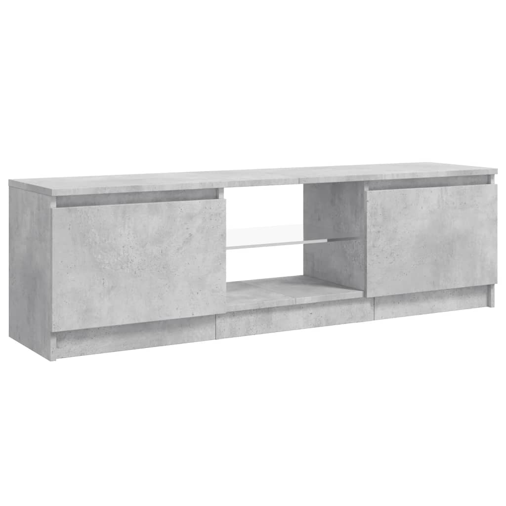 Modern Tv-meubel met Verlichting - 120x30x35,5 cm - Betongrijze Elegantie Tv-meubels | Creëer jouw Trendy Thuis | Gratis bezorgd & Retour | Trendy.nl