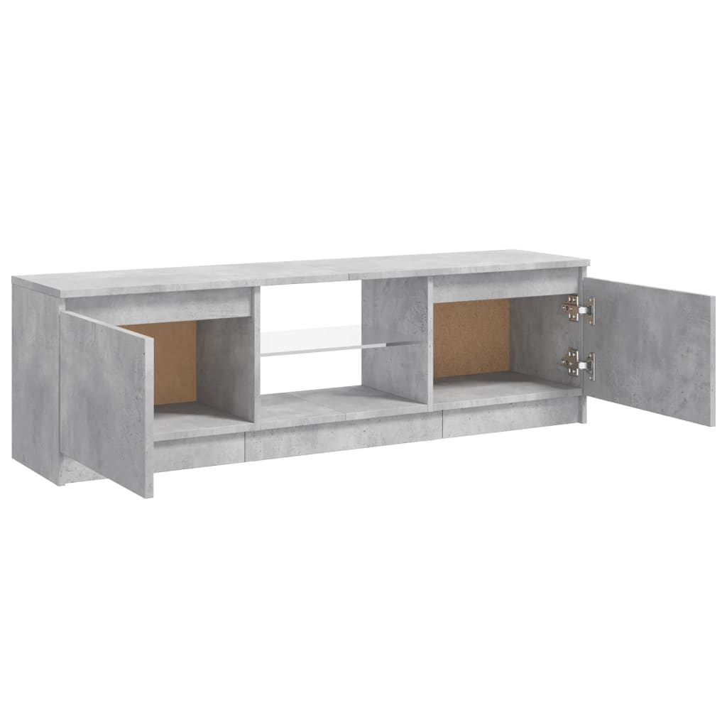 Modern Tv-meubel met Verlichting - 120x30x35,5 cm - Betongrijze Elegantie Tv-meubels | Creëer jouw Trendy Thuis | Gratis bezorgd & Retour | Trendy.nl