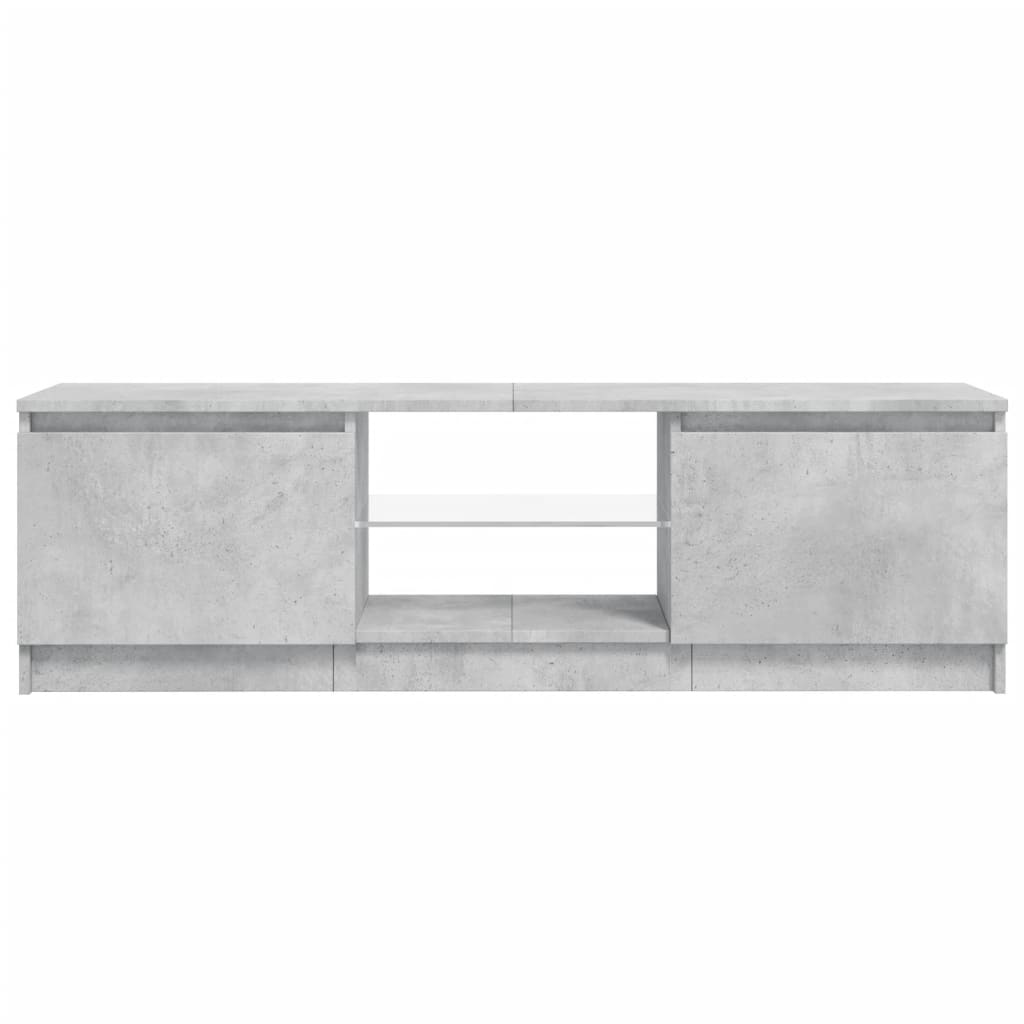 Modern Tv-meubel met Verlichting - 120x30x35,5 cm - Betongrijze Elegantie Tv-meubels | Creëer jouw Trendy Thuis | Gratis bezorgd & Retour | Trendy.nl