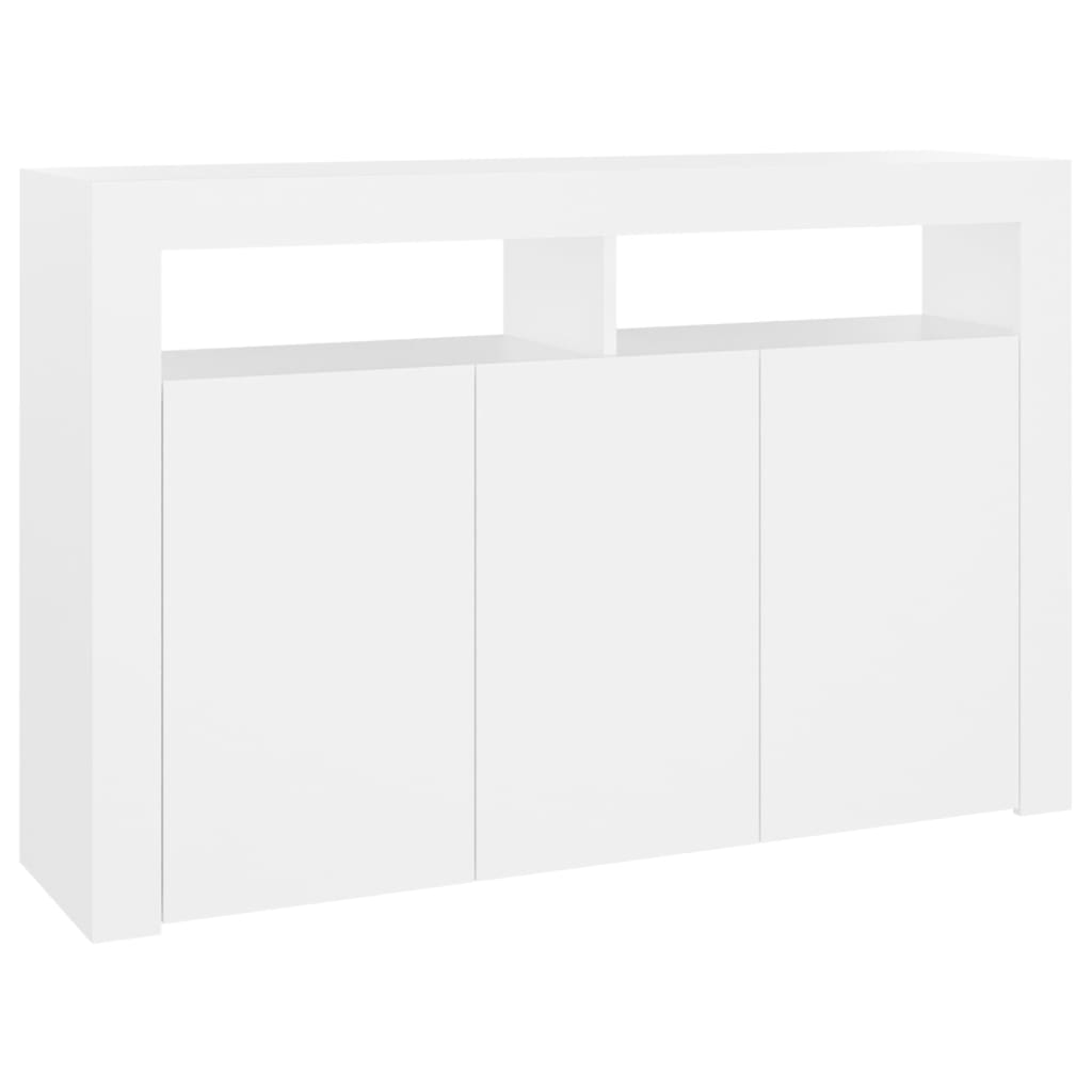 Dressoir met LED-verlichting 115,5x30x75 cm wit Dressoirs & buffetkasten | Creëer jouw Trendy Thuis | Gratis bezorgd & Retour | Trendy.nl