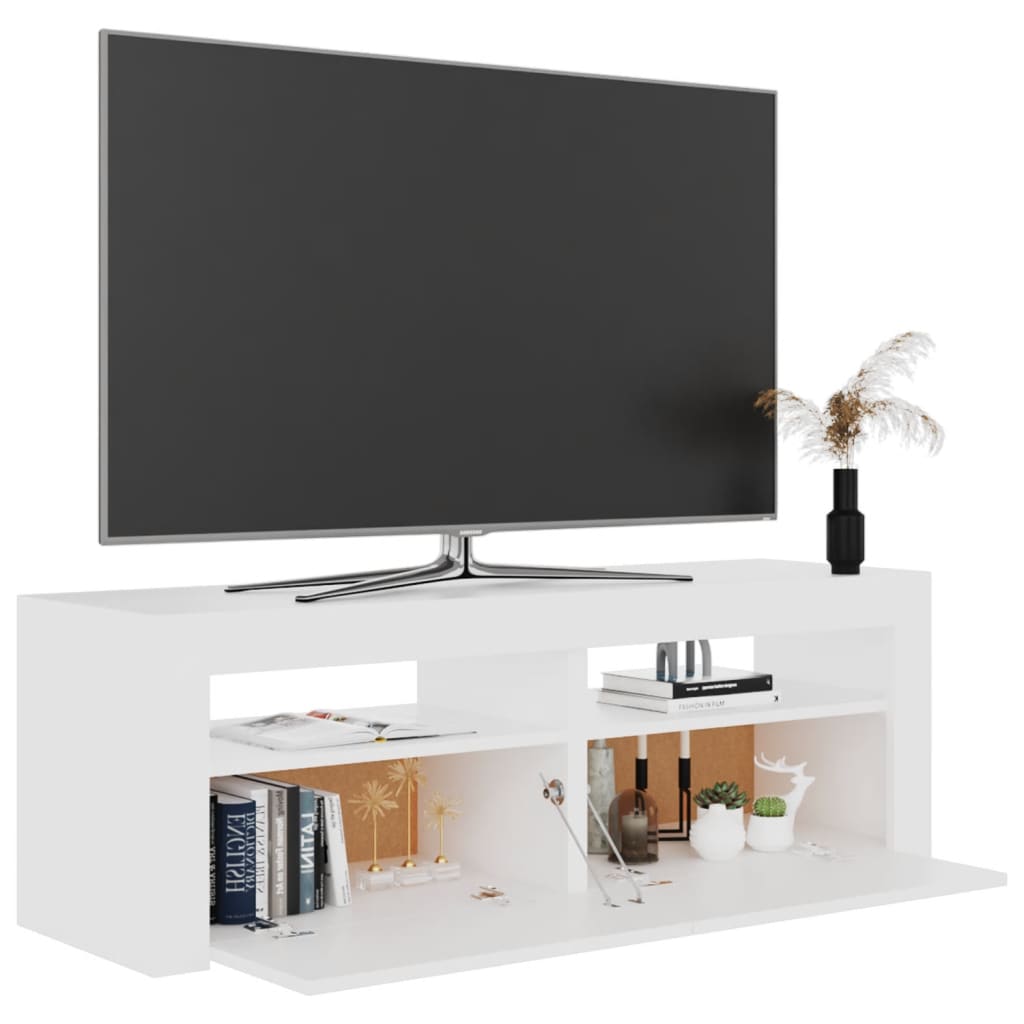 Tv-meubel met LED-verlichting 120x35x40 cm wit Tv-meubels | Creëer jouw Trendy Thuis | Gratis bezorgd & Retour | Trendy.nl