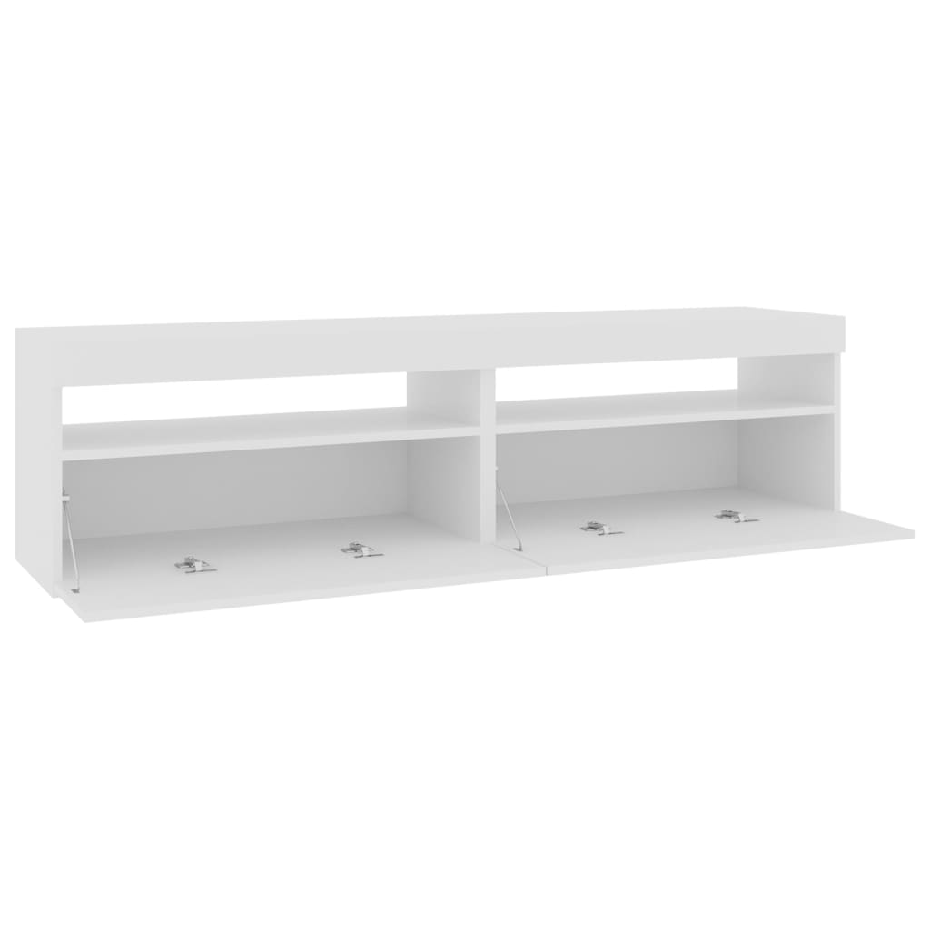 Tv-meubelen 2 st met LED-verlichting 75x35x40 cm hoogglans wit Tv-meubels | Creëer jouw Trendy Thuis | Gratis bezorgd & Retour | Trendy.nl