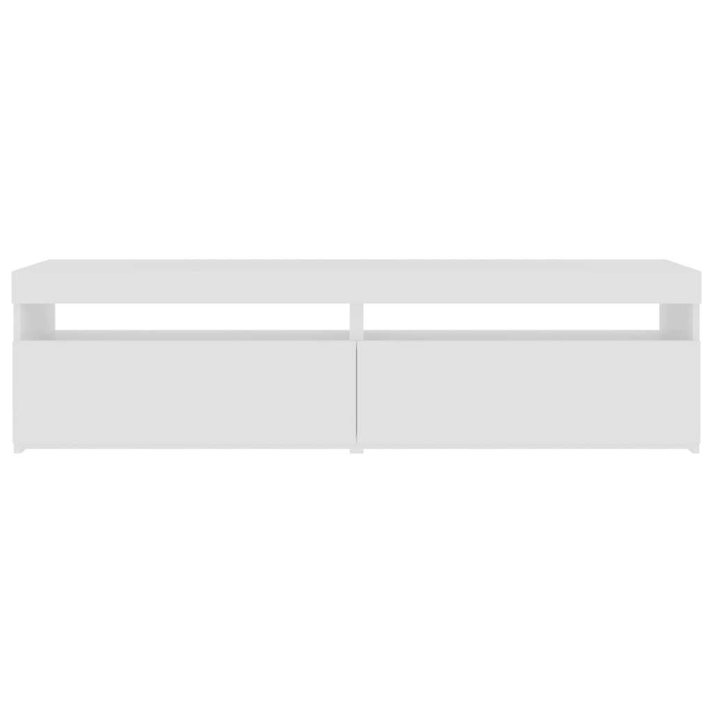 Tv-meubelen 2 st met LED-verlichting 75x35x40 cm hoogglans wit Tv-meubels | Creëer jouw Trendy Thuis | Gratis bezorgd & Retour | Trendy.nl