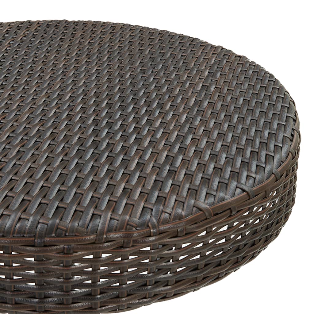 3-delige Tuinbarset met kussens poly rattan bruin