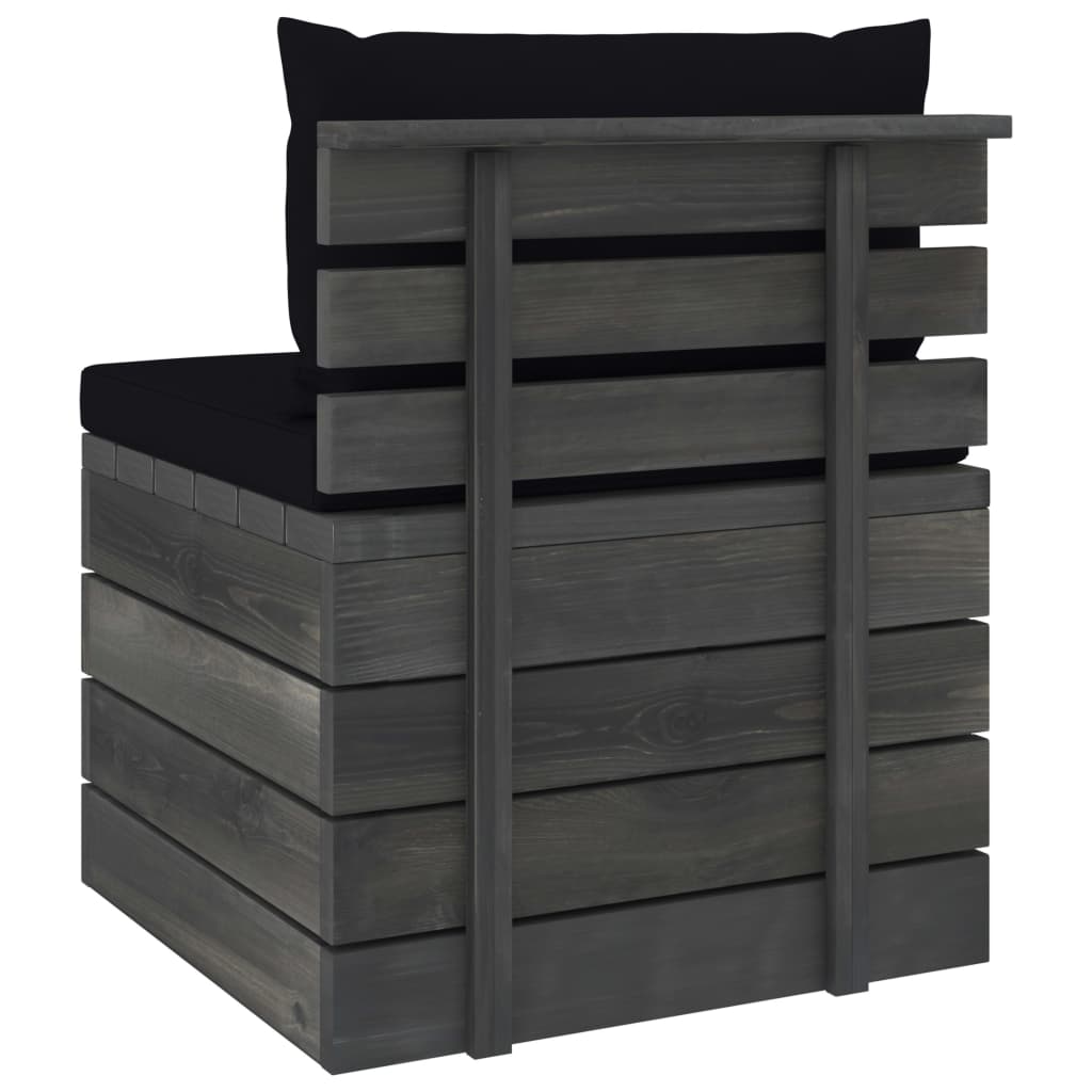 2-delige Loungeset met kussens pallet massief grenenhout Tuinsets | Creëer jouw Trendy Thuis | Gratis bezorgd & Retour | Trendy.nl